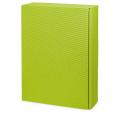 [F130129] Präsentkarton Modern Welle Hellgrün für 3 Flaschen 360x250x90 mm 